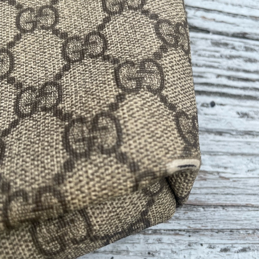 Gucci Beige and Brown GG Monogram Shoulder Bag - Picture 6 of 10